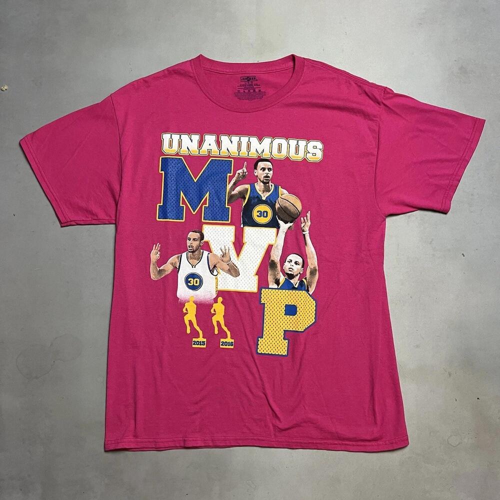 Golden State Warriors Steph Curry Bootleg Rap Tee Shirt Mvp Large